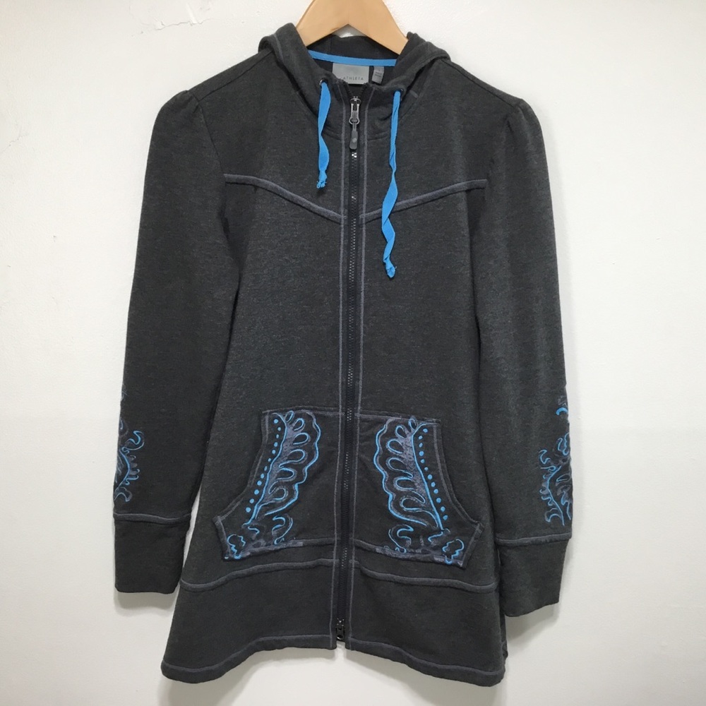 Athleta Women’s Sweatshirt Hoodie Gray Size Small